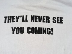 Vintage Stealth Condoms Shirt Mens Size Large 1989 White Bomber Plane *READ