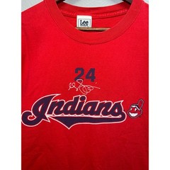 Vintage Cleveland Indians Shirt Grady Sizemore #24 MLB Red Tee VTG 2007 Medium