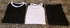 3 Packs Men’s 3/4 Sleeve Crew Neck Raglan Jersey Baseball Tee Shirts Size XL