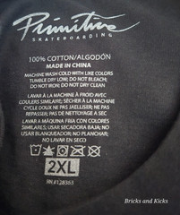 T-Shirt Primitive Apparel Zen HW/Solid Black Back Black Size 2XL NWT