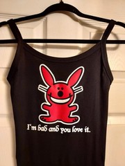 Bad Bunny Tank Top Happy bunny Shirt Im Bad And You Love It Crop Top Size XXs-2x