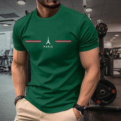 Men Cotton Oversized T Shirt Casual Loose Short Sleeve Summer Tee