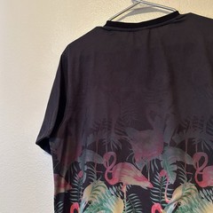 LRG Faded HOT Paradise Flamingo Summer Shirt Medium Lifted Research Group BG16