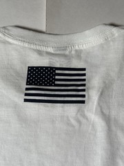 NWT Defect Last Photo U.S. Air Force Rapid Dominance T Shirt White Blue Men Sz S