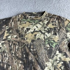 NEW Mossy Oak Camo T Shirt Mens Large Pullover Camouflage Forest Outdoor Hunt