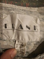 Frank Tribal Geometric Pattern T Shirt Mens M Distressed 90s Style Tee