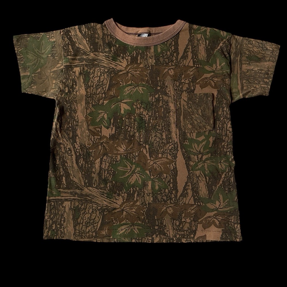 Vintage Ace Sportswear Camo Single Stitch USA T-shirt Men’s Size Medium