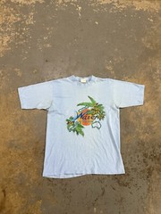 Vintage 80’s Single Stitch Blue Waves of the World Beach Graphic Shirt