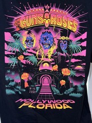 Official Guns N Roses Hollywood Fl 9/15/23 Event Shirt Size XL Extra Large New