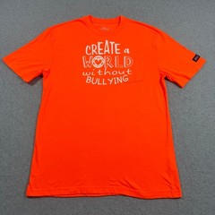 Dickies Create A World Without Bullying Orange Pocket T-Shirt Large Short Sleeve