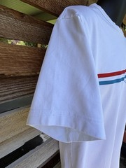 HELMUT LANG Hi Life Saver Men’s T-shirt Medium EUC Red White Blue 2022