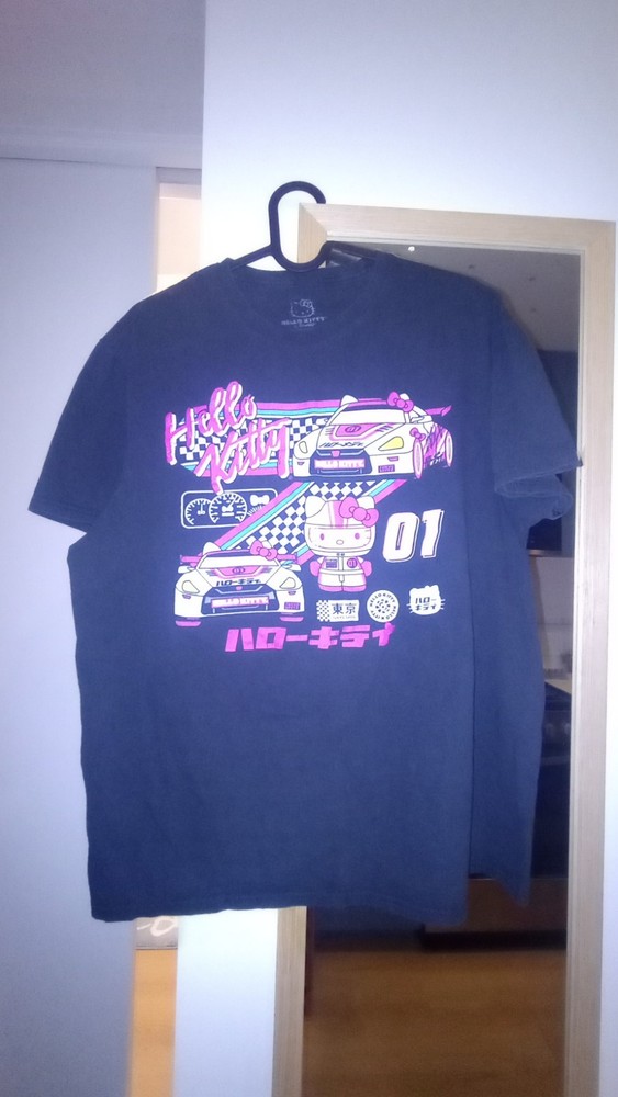 Hello Kitty Tokyo Speed by Sanrio Hybrid Apparel Black T-Shirt Used Size L