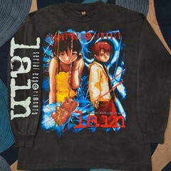 Serial Experiment Lain Mexican Bootleg Inspired Limited Faded Tshirt Longsleeve