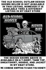 HENRY J KAISER OLD SCHOOL MUSCLE HOT ROD OUTLAW GASSER DRAG CAR SKULL WORK SHIRT