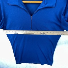 Patagonia Capilene Base Layer Top Mens Medium Blue 1/4 Zip Shirt