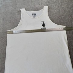 Salty Crew Shirt Mens XXL 2XL White Camo Fish Muscle Tank Top Beach Outdoor