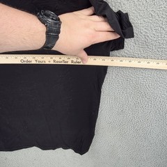Quince Shirt Mens 2XL Black Merino Wool V Neck Base Layer