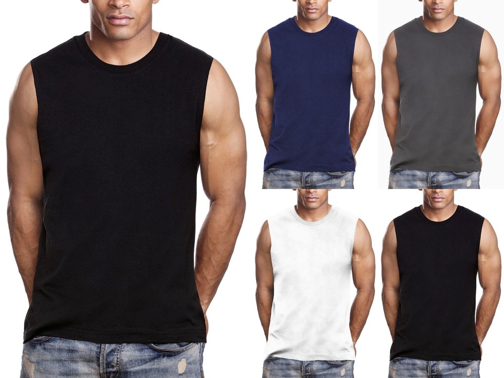 Pro 5 Apparel Mens Muscle Shirt Single Tee SM-7X