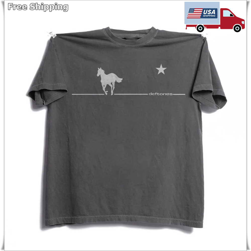 Deftones White Pony T-shirt, Unisex Charcoal T-shirt, Size S-5XL