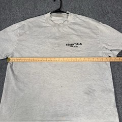 Fear of God Essentials Boxy T Shirt Mens Medium Light Oatmeal Short Sleeve