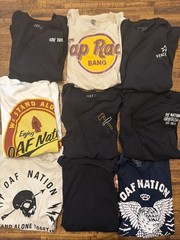 OAF Nation Men’s XL T-shirt Lot. Next Level Apparel Staccato Brand – See Photos