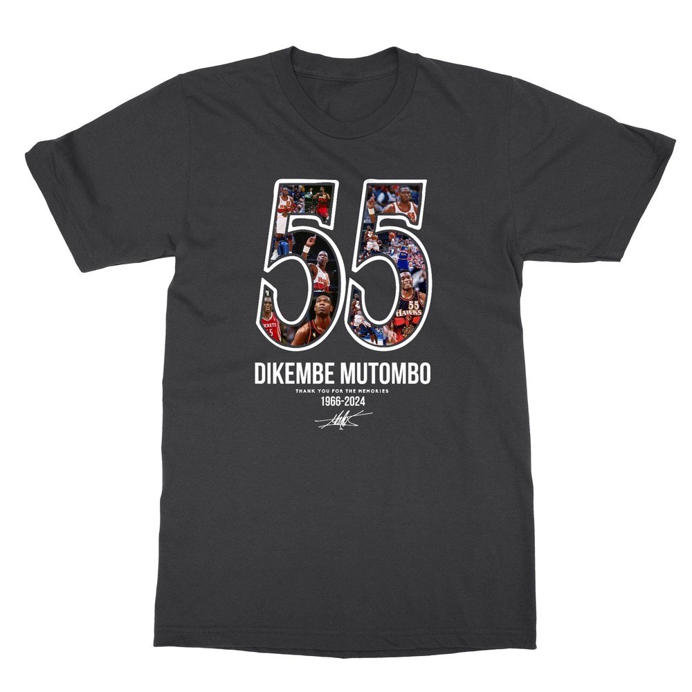 Dikembe Mutombo 55 Collage Basketball Legend Tribute Unisex T-Shirt