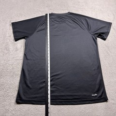 Adidas Graphic T-Shirt Mens L Black Climalite Yellow Logo Active Workout Gym