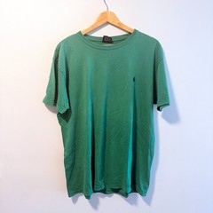 Polo by Ralph Lauren Shirt Mens M Green Short Sleeve Crewneck Tee Distressed