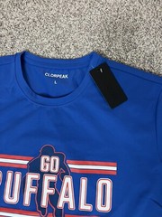 Clorpeak Mens City Classic Football Go Buffalo Blue Tee Shirt Sz US L New
