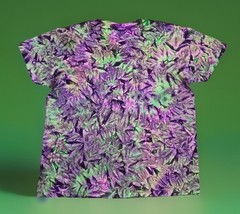 *New* 3XL & 4XL Handmade Tie Dye, Emerald Grape Cruncht Crinkle, Crew or V-Neck