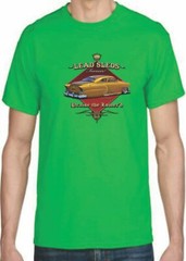 Adult DryBlend® T-Shirt – (SLEDS FOREVER – GOLD LOW RIDER HOT ROD)