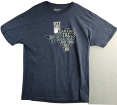 Texas Beef Food Graphic Brisket Gray T-shirt Mens large