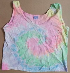 Vtg Clothing For Cool People Made In USA Osfa Tank Tie-dye 20 Long Single Stitch