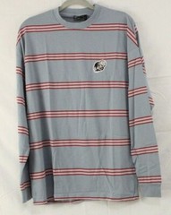 Asos Men’s Size XS Oversized Long Sleeve Striped T-Shirt Color Purple Skull NWT