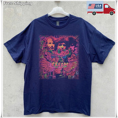 RARE! Cream, Disraeli Gears Unisex Navy T-shirt Size S-5XL
