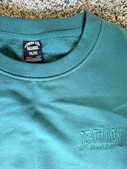 Death Row Records Green Logo Graphic Print Crew Neck Short Sleeve T-Shirt S