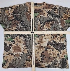 Vintage Ace Sportswear Camo Pocket T Shirt Adult X-Large Woods Nature Trees