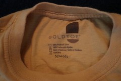 Goldtoe Mustard Kendrick Lamar Size Small Not Like Us Tee Yellow