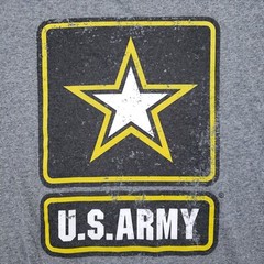 7.62 Design T-Shirt Mens L Large Gray US Army American Flag Graphic Short Sleeve