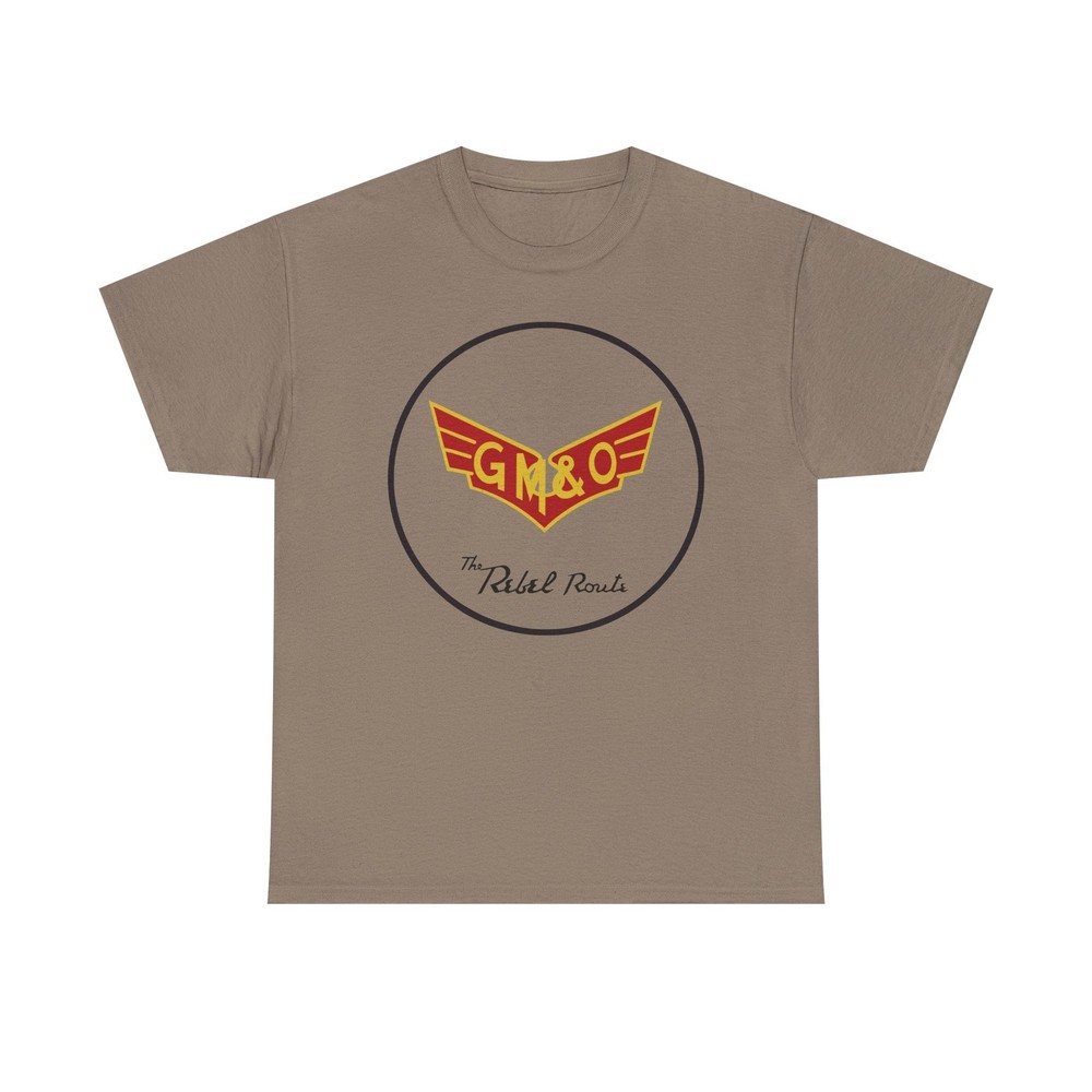GM&O Gulf Mobile Ohio Rebel Route Railroad Logo Vintage T-Shirt