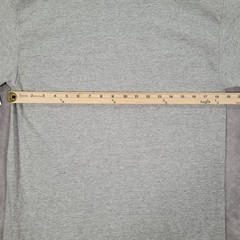 Smith’s Workwear Shirt Mens Medium Gray Crewneck Pocket Made USA Outdoor Casual