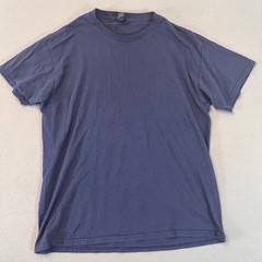 Gildan Mens Large Premium Short Sleeve Heavy Cotton Midnight Navy Casual T-Shirt