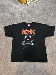 2000s AC/DC Black Ice 2009 World Tour Rock And Roll Rock Band Tee Sz 2XL