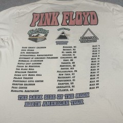 Pink Floyd Shirt Adult Large Ivory Psychedelic Band Music Rock Tour Mens