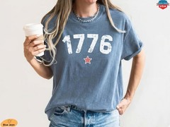 1776 Shirt 250th Anniversary Comfort Colors USA Shirt Fourth of July Shirt Ameri