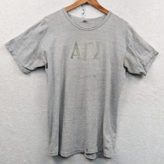 VTG Russell Southern T-Shirt Mens M Gray Alpha Gamma Sigma Spring Weekend 69 60s