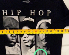 Original Flavor Size Small Hip Hop Legends Black T-Shirt Biggie Eazy-E 2Pac
