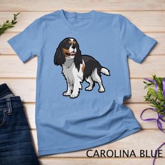 Cute Tri-Color Cavalier King Charles Spaniel Premium Unisex T-shirt