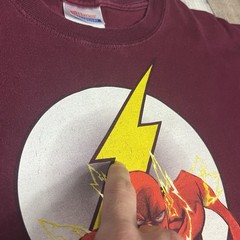 Flash Shirt Adult Large Red Y2K DC Comics Superhero Tee Graphitti