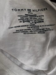 Tommy Hilfiger Men’s White Solid Crew Neck Short Sleeve Logo Cotton Knit Tee M